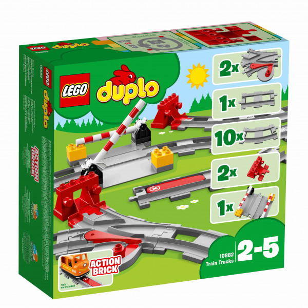 10882 LEGO® DUPLO Dzelzceļa sliedes, 2-5 gadi