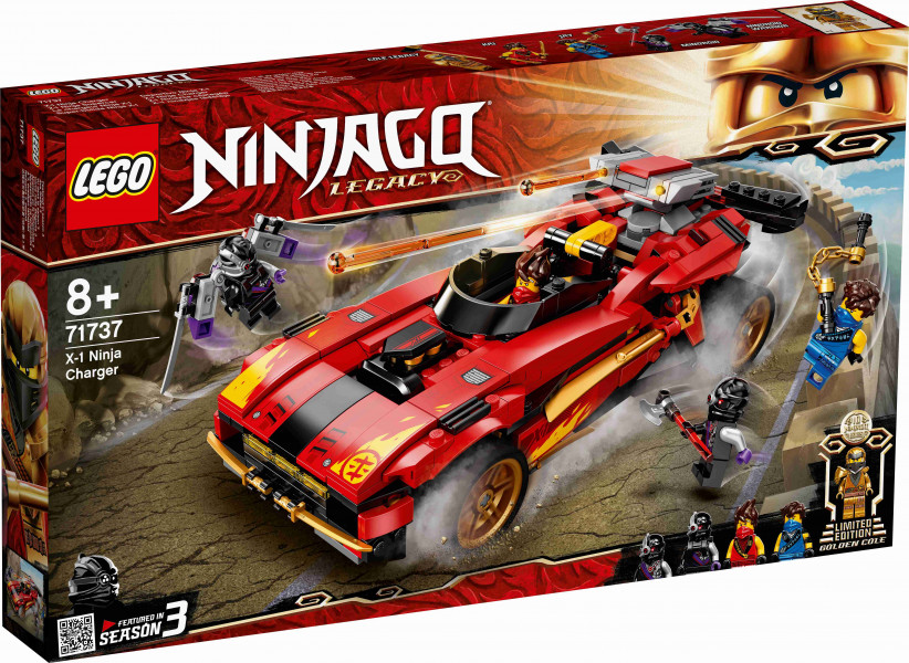 71737 LEGO® Ninjago X–1 nindzjas CHARGER, 8+ gadi, 2021.g.modelis