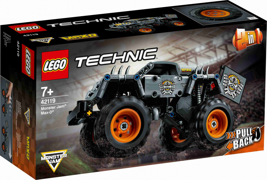 42119 LEGO® Technic Monster Jam® Max-D®, 7+ лет, 2021 г. Выпуск