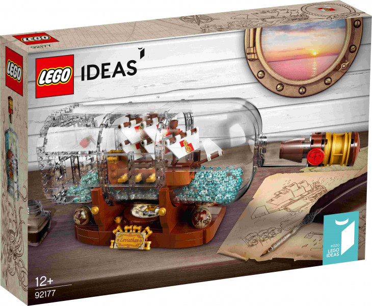 92177 LEGO® Ideas Kuģis pudelē, no 12+ gadi, 2021.g.modelis