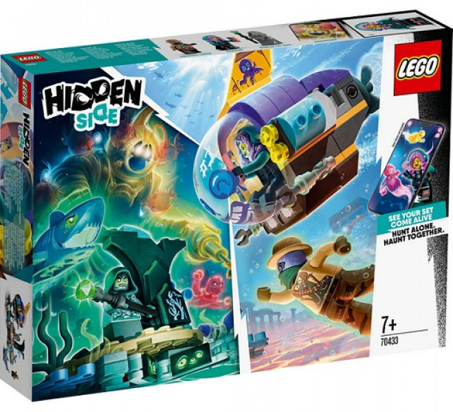 70433 LEGO® Hidden Side J.B. zemūdene, 7+ gadi