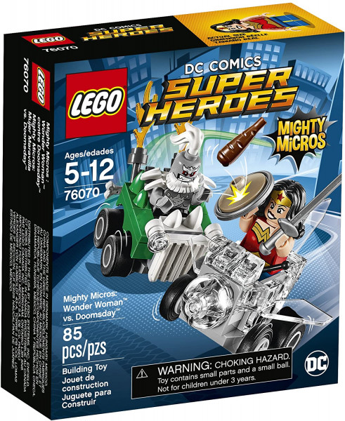 76070 LEGO® Super Heroes Varenie mikrovaroņi: Wonder Woman™ pret Doomsday™, 5-12 gadi