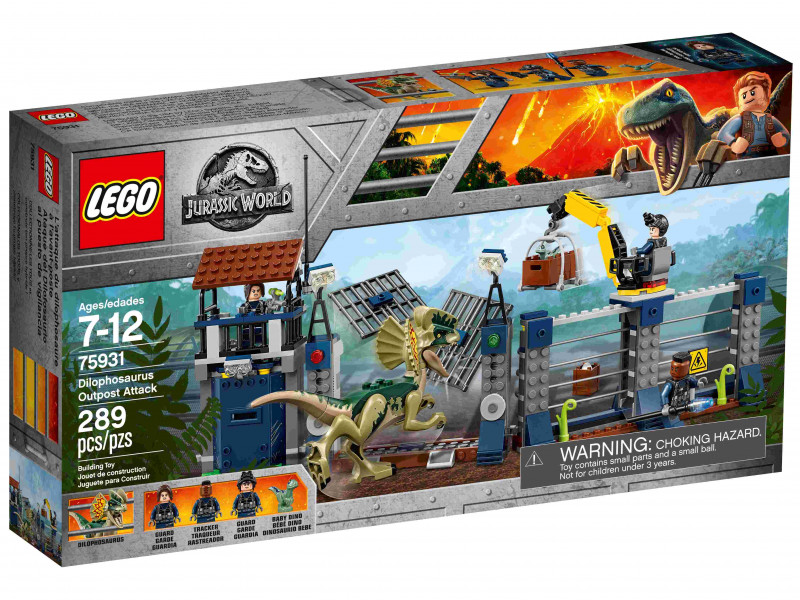 75931 LEGO® Jurassic World Dilofozaura uzbrukums sargtornim, 7-12 gadi