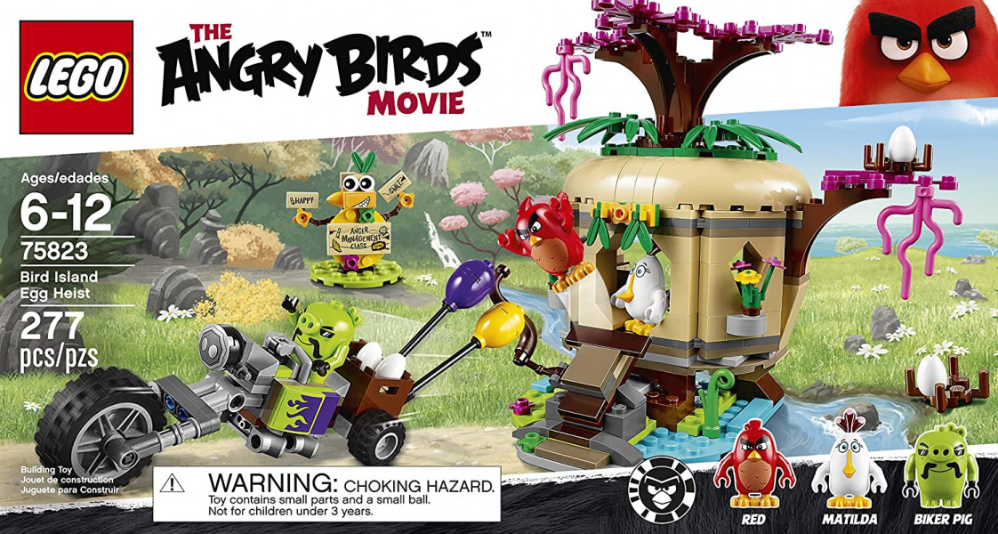 75823 LEGO Angry Birds Bird Island Egg Heist, 6-12 gadi