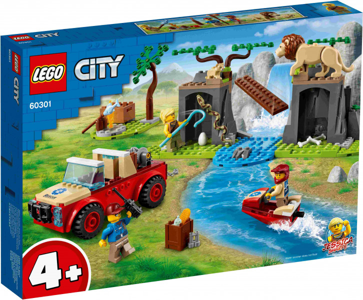 60301 LEGO® City Спасательный внедорожник для зверей, c 4+ лет, 2021