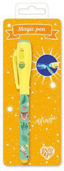 Djeco Maģiskā pildspalva ar ultraviolēto gaismu - Karolīna, (dzeltens dizains) DD03766