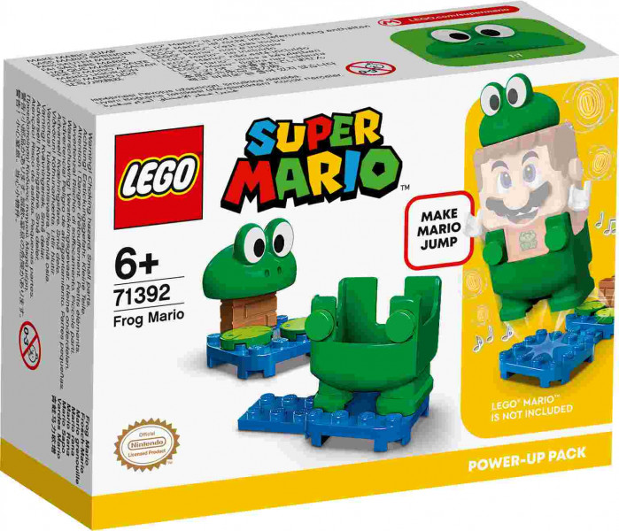 71392 LEGO® Super Mario Набор усилений «Марио-лягушка», с 6+ лет, 2021