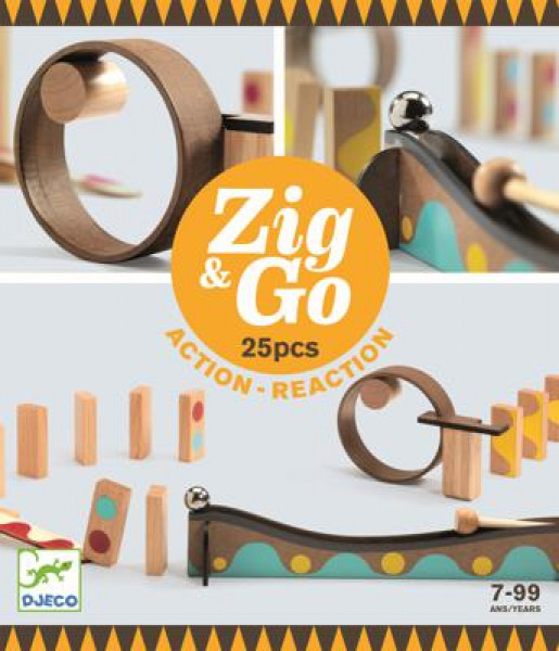 Djeco Деревянный конструктор Zig&Go - 25 шт., 7-99 лет, DJ05642