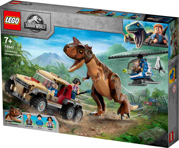 # 76941 LEGO® Jurassic World Pakaļdzīšanās karnotauram, no 7+ gadiem, 2021 gada modelis