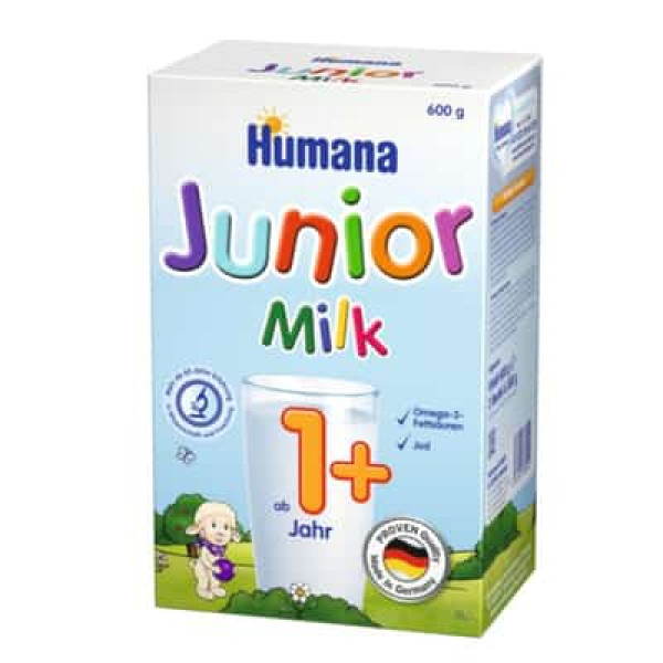 Humana Junior milk 1+ piena maisījums, 600g no 12 mēnešu vecuma