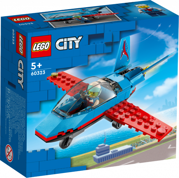 60323 LEGO® City Трюковый самолёт 5+лет. 2022