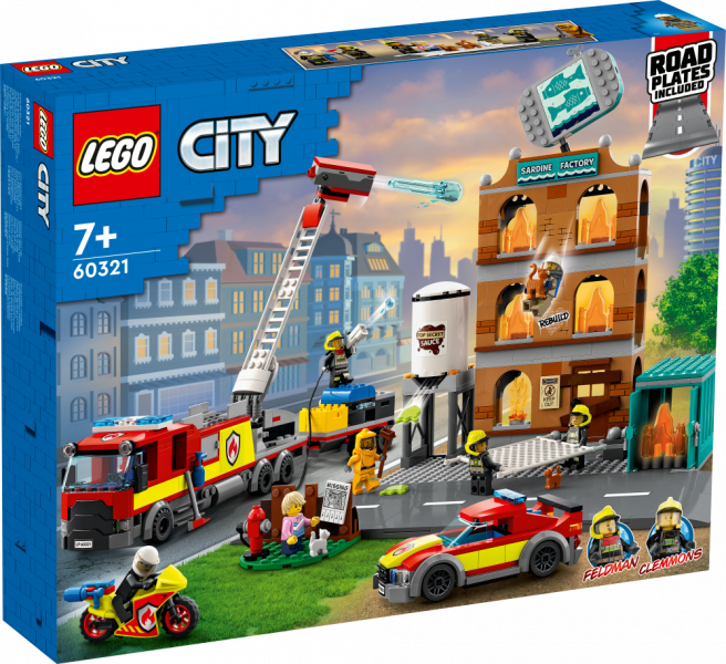 # 60321 LEGO® City Ugunsdzēsēju brigāde, 7+ gadi, 2022 gada modelis