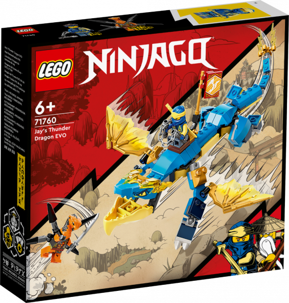 71760 LEGO® Ninjago Грозовой дракон ЭВО Джея 6+лет, 2022