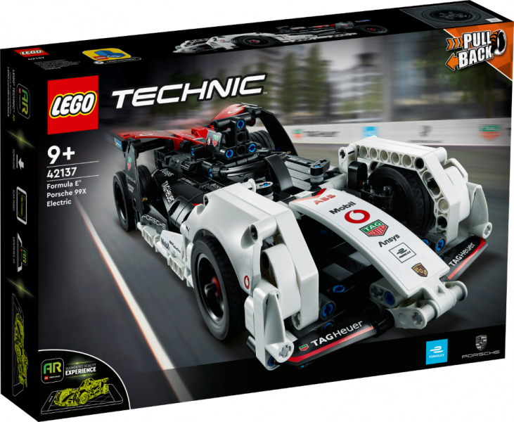 42137 LEGO® Technic Formula E® Porsche 99X Electric, 9+ gadi, 2022 gada modelis