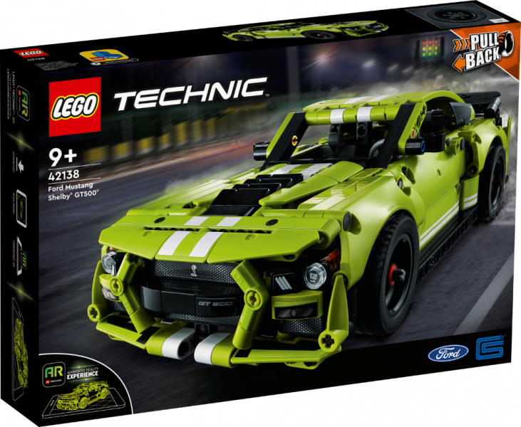 42138 LEGO® Technic Ford Mustang Shelby® GT500®, 9+ gadi, 2022 gada modelis