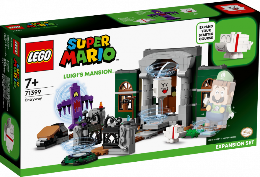 71399 LEGO® Super Mario Luigi’s Mansion™ ieejas paplašinājuma maršruts, 7+ gadi, 2022 gada modelis