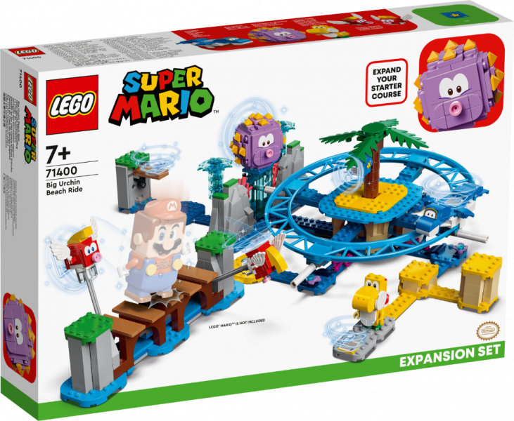 71400 LEGO® Super Mario Lielā eža pludmales brauciena paplašinājuma maršruts, 7+ gadi, 2022