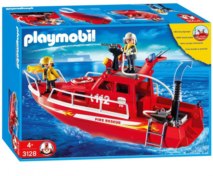 3128 PLAYMOBIL® City Action Ugunsdzēsēju laiva, no 4 gadu vecuma