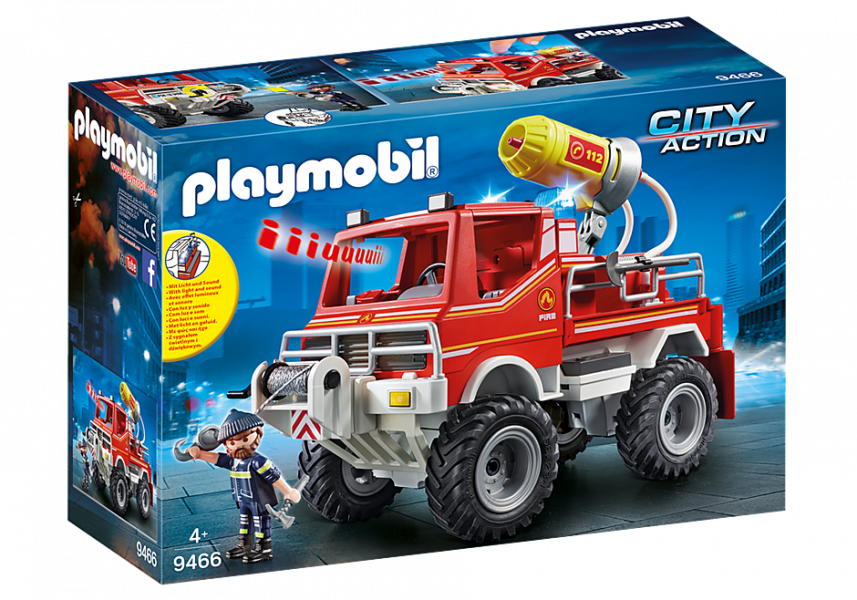 9466 PLAYMOBIL® City Action Ugunsdzēseju auto ar gaismu un skaņu ,no 4+