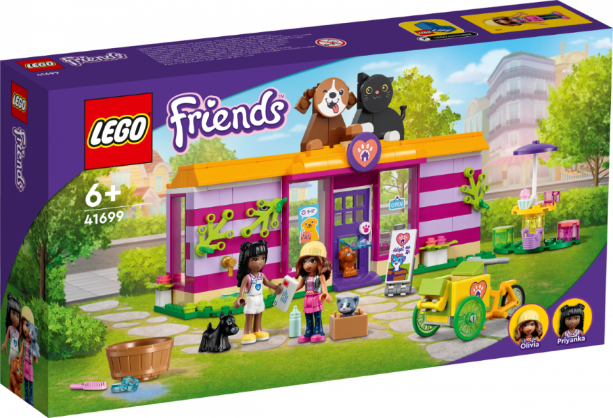 41699 LEGO® Friends Кафе-приют для животных, 6+ лет,модель 2022 года