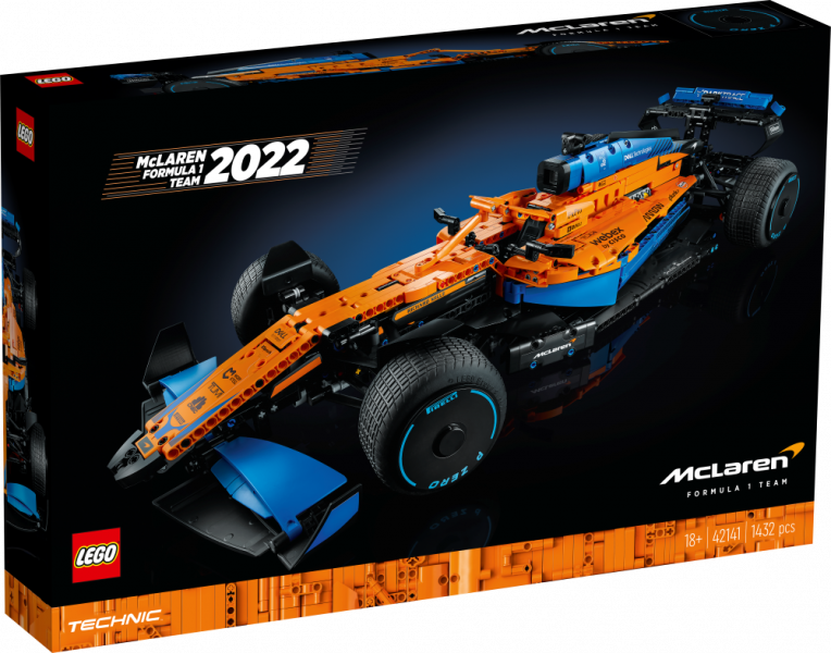 42141 LEGO® Technic McLaren Formula 1™ sacīkšu auto, 18+ gadi, 2022. gada modelis