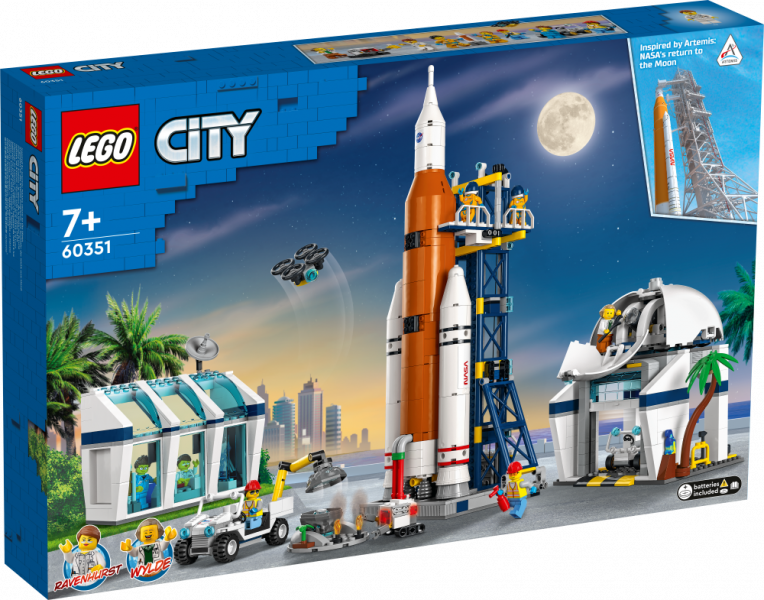 60351 LEGO® City Космодром, 7+ лет,модель 2022 года