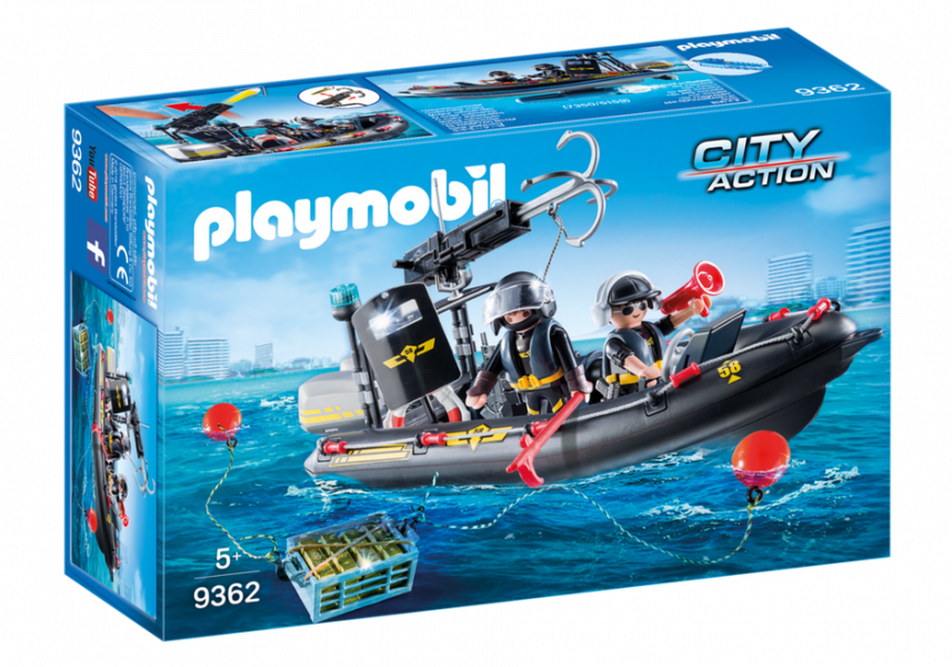 9362 PLAYMOBIL® City Action Specvienības laiva ,no 5 gadu vecuma