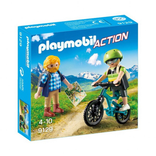 9129 PLAYMOBIL® Action Velosipēdists ar tūristu, no 4 gadu vecuma