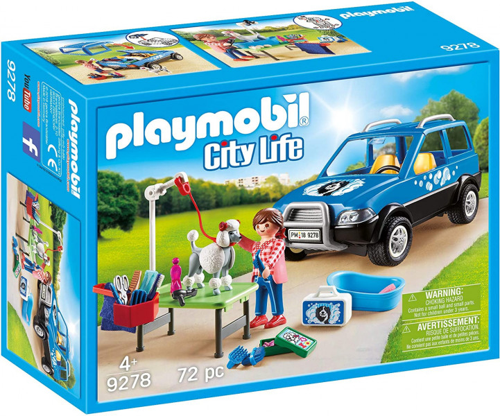 9278 PLAYMOBIL® City Life Mobilā dzīvnieku frizētava, no 4 gadu vecuma, 72 detaļas
