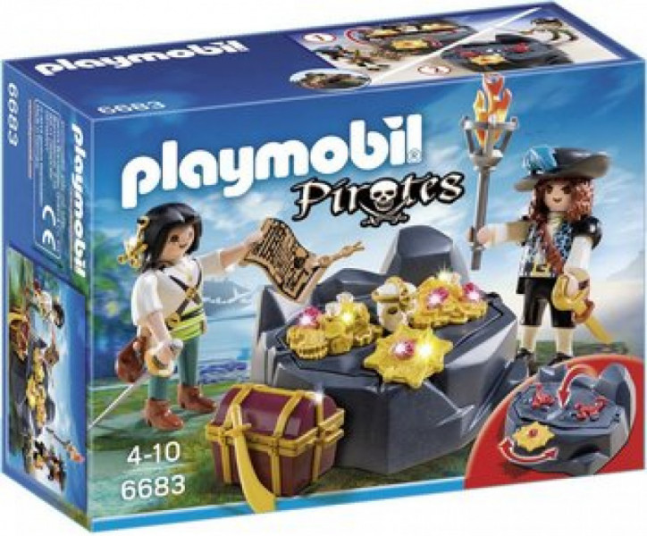 6683 PLAYMOBIL® Pirates Pirātu apslēptie dārgumi, no 4-10 gadu vecumam