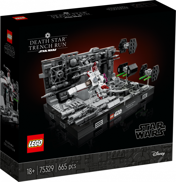 75329 LEGO® Star Wars Diorāma: Death Star™ Trench Run, 18+ лет,модель 2022 года