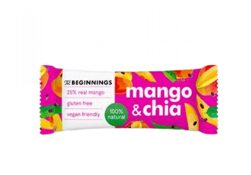 The Beginnings Mango batoniņš bez pievienota cukura, bez glutēna, 40g