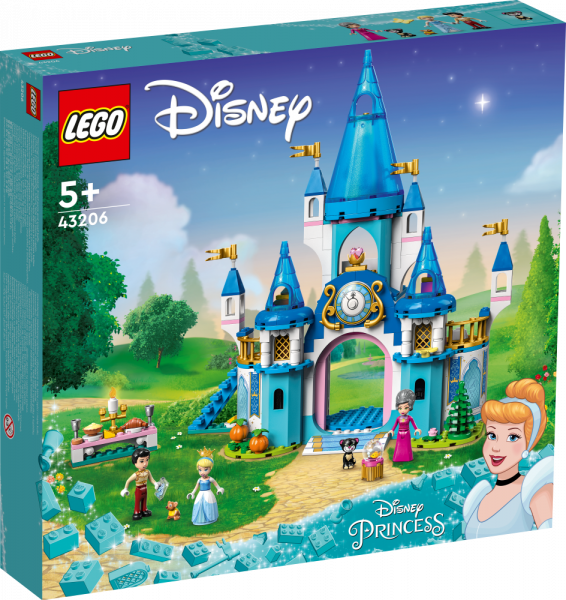 43206 LEGO® Disney Pelnrušķītes un Daiļā prinča pils, 5+ gadi, 2022. gada modelis