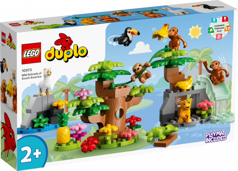 10973 LEGO® DUPLO Дикие животные Южной Америки , 2+ лет,модель 2022 года