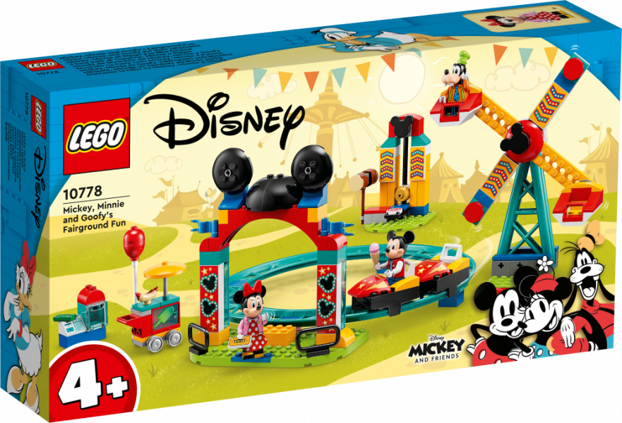 10778 LEGO® Disney Mikipele, Minnija un Spruksts atrakciju parkā, 4+ gadi, 2022. gada modelis