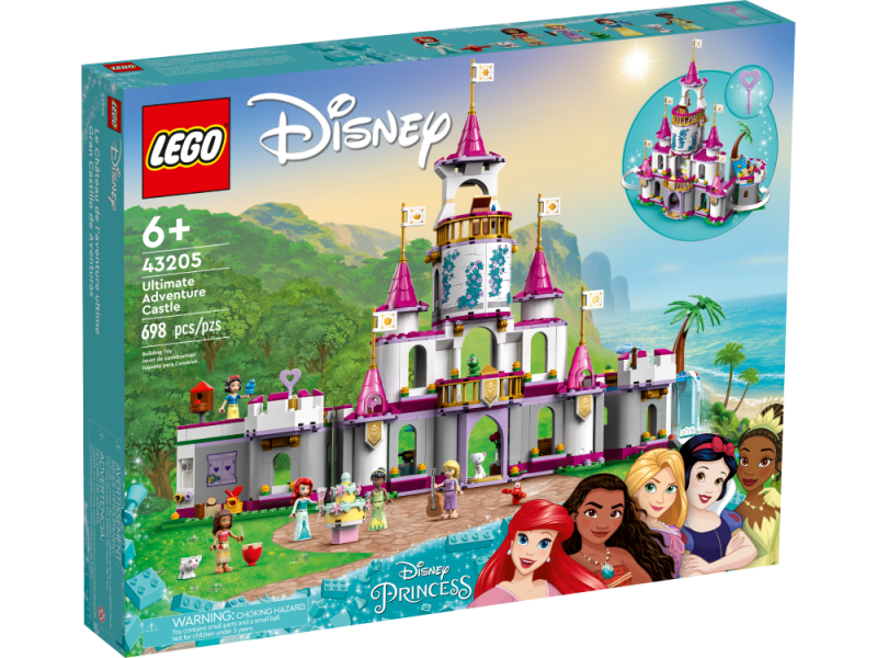 43205 LEGO® Disney Nepārspējamā piedzīvojumu pils, 6+ лет,модель 2022 года