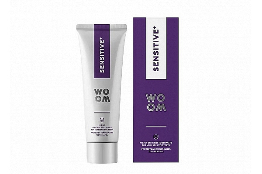 IZPĀRDOŠANA!!! WOOM SENSITIVE zobu pasta ļoti jūtīgiem zobiem, 75 ml