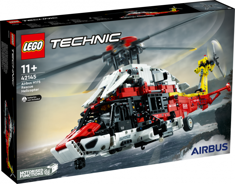 42145 LEGO® Technic Glābšanas helikopters Airbus H175 , 11+ gadi, 2022. gada modelis