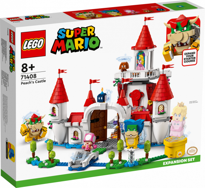 71408 LEGO® Super Mario Peach pils paplašinājuma maršruts, 8+ gadi, 2022. gada modelis