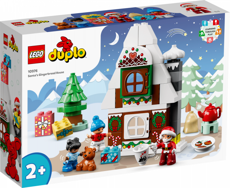10976 LEGO® DUPLO Пряничный домик Деда Мороза, 2+ лет,модель 2022 года