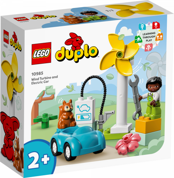 10985 LEGO® DUPLO Ветрогенератор и электромобиль, 2+ лет, модель 2023 года