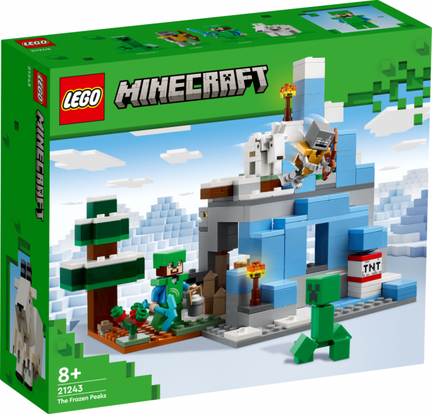 21243 LEGO® Minecraft Sasalušās smailes, 8+ gadi, 2023. gada modelis