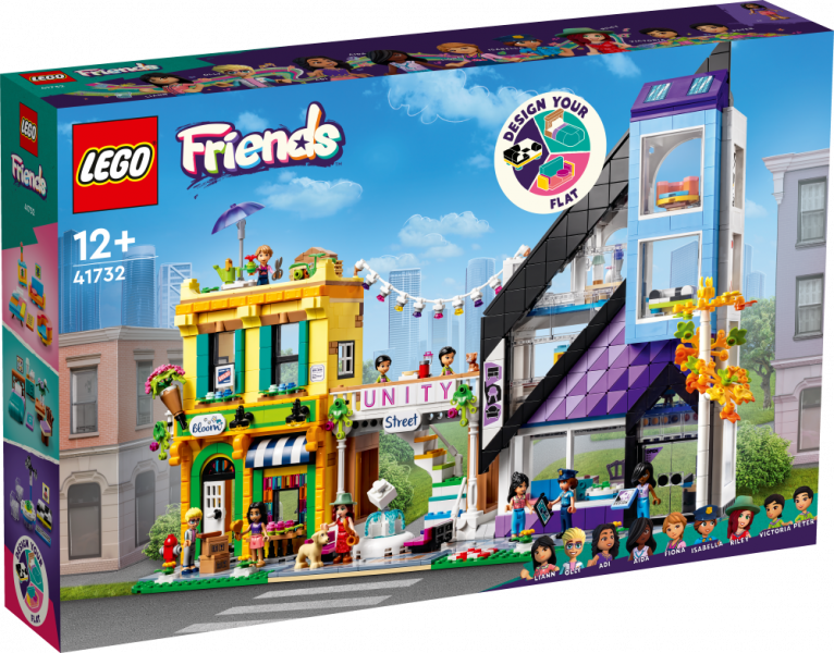 41732 LEGO® Friends Цветочный и интерьерный магазины в центре города , 12+ лет, модель 2023 года