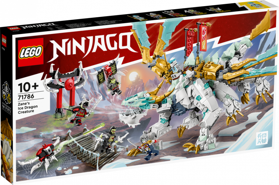 71786 LEGO® Ninjago Ледяной дракон Зейна, 10+ лет, модель 2023 года