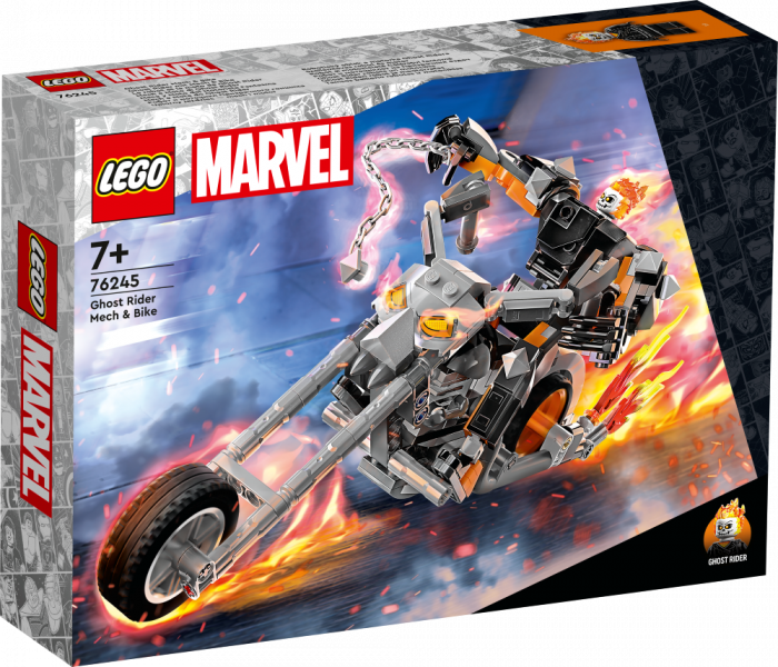 76245 LEGO® Marvel Super Heroes Робот и мотоцикл Призрачного гонщика, 7+ лет, модель 2023 года