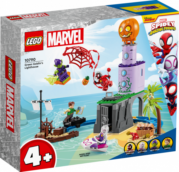 10790 LEGO® Spider Man Spidey komanda Zaļā Goblina bāka, 4+ gadi, 2023. gada modelis