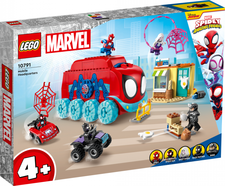 10791 LEGO® Spider Man Spidey komandas mobilā galvenā mītne, 4+ лет, модель 2023 года