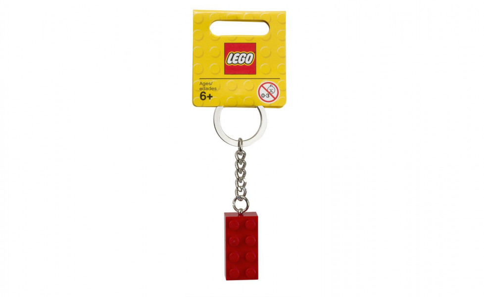 850154 LEGO® Key Chains, atslēgu piekariņš, Sarkans klucītis 2x4, no 6+ gadiem NEW 2007! 850152