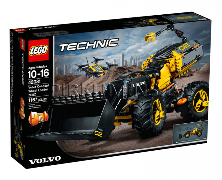 42081 LEGO® Technic VOLVO konceptuālais iekrāvējs uz riteņiem ZEUX, 10-16 gadi