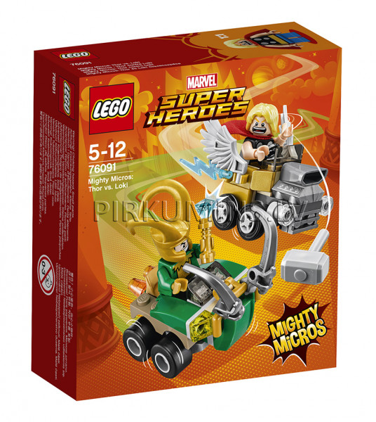 76091 LEGO® Super Heroes Varenie mikrovaroņi: Thor pret Loki, no 5 līdz 12 gadiem NEW 2018!